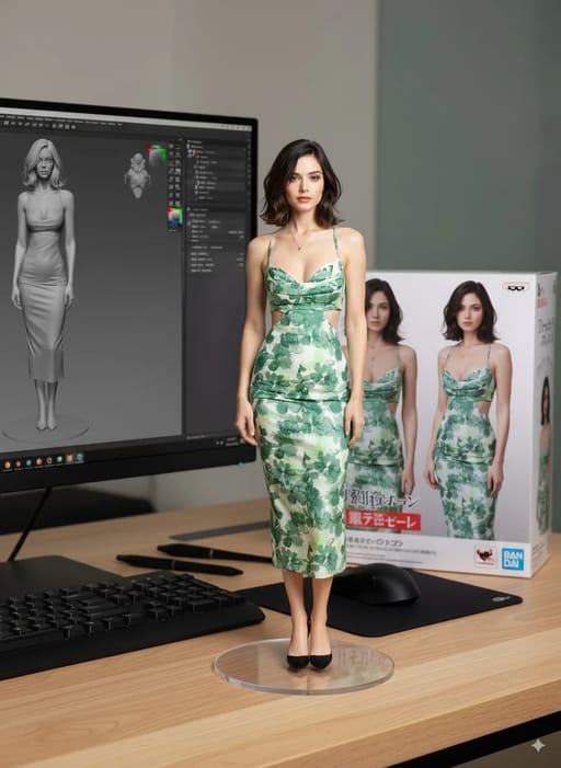3D modeling AI image generation showcase
