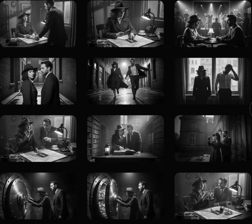 story creation AI image generation showcase
